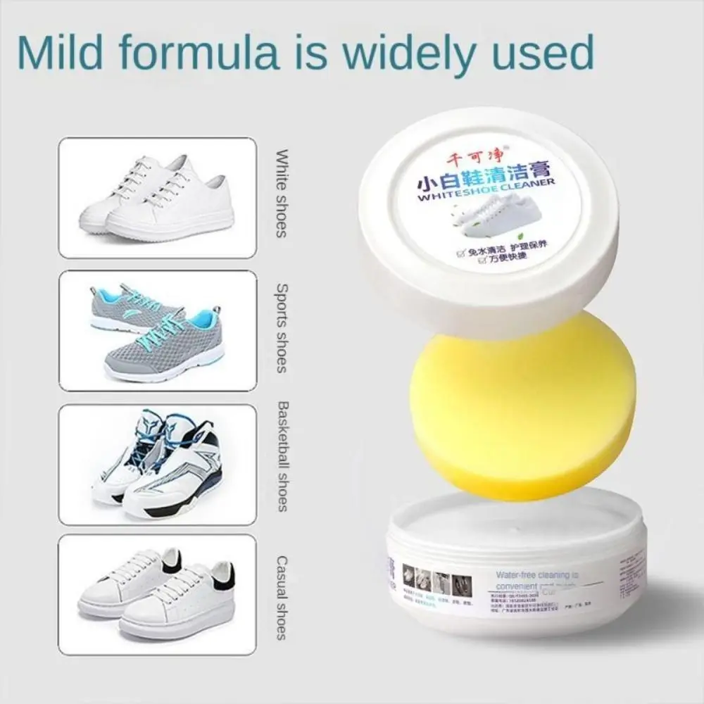 Sneaker Care Whitener - Witte Schoenen Reinigingscrème Vlekkenverwijderaar Schoenen Whitening