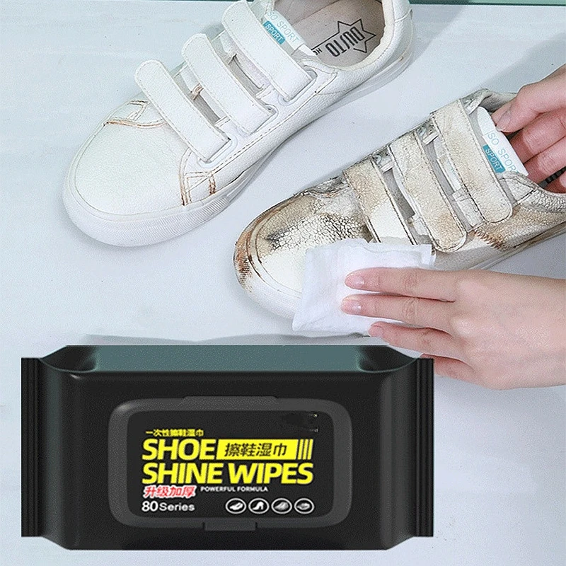 White Sneaker Care Kit - Draagbare schoonmaakdoekjes voor buiten - Krachtige