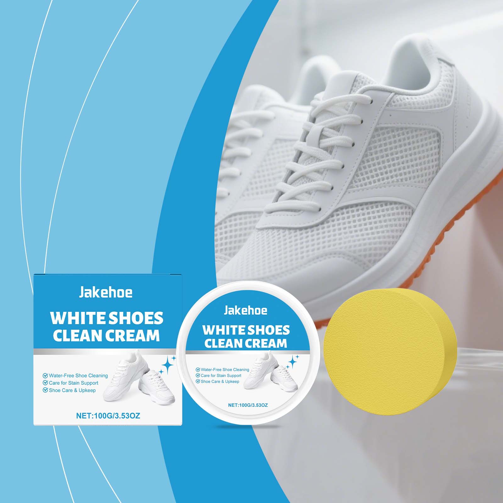 Witte Schoenreiniger Crème Sne - Sneaker Care Whitener recensie en prijs